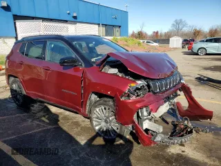 2022 Jeep Compass (RED) Edition with VIN 3C4NJDCB8NT180877, listed as a Copart auction lot 79696784 with 26,762 mi miles and Non repairable. Bid and sale history available at DreamBid. Image 4.