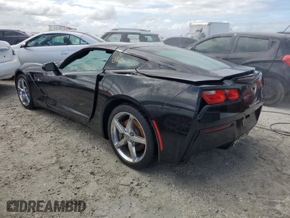 2014 Chevrolet Corvette 3LT with VIN 1G1YF2D7XE5105412, listed as a Copart auction lot 76275714 with Not provided miles and Non repairable. Bid and sale history available at DreamBid. Image 2.