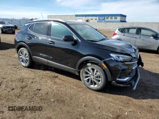 2023 Buick Encore GX Essence with VIN KL4MMFSL6PB116120, listed as a Copart auction lot 45470265 with 3,346 mi miles and Salvage title. Bid and sale history available at DreamBid. Image 4.