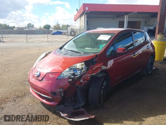 2015 Nissan LEAF SV with VIN 1N4AZ0CP5FC308068, listed as a IAAI auction lot 41582997 with 53,230 mi miles. Bid and sale history available at carsss.com. Image 17.