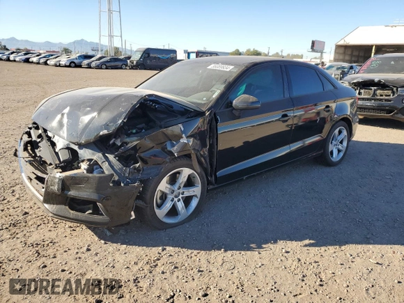 2018 Audi A3 Sedan Premium with VIN WAUB8GFF3J1007331, listed as a Copart auction lot 38089934 with 45,509 mi miles. Bid and sale history available at carsss.com. Image 1.