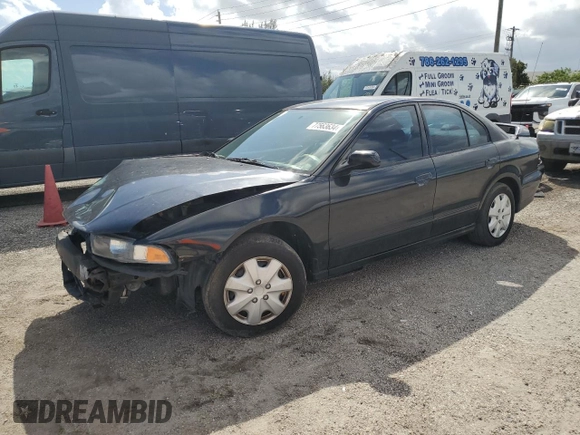 2002 Mitsubishi Galant with VIN 4A3AA36G12E165484, listed as a Copart auction lot 77563634 with 189,776 mi miles and Salvage Title. Bid and sale history available at DreamBid. Image 1.