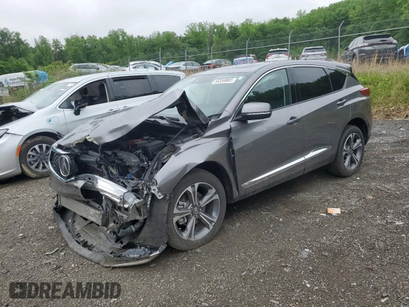 2022 Acura RDX Advance with VIN 5J8TC2H7XNL013573, listed as a Copart auction lot 55359905 with 49,229 mi miles and Salvage title. Bid and sale history available at DreamBid. Image 1.