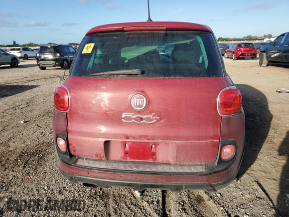 2012 FIAT 500L Easy with VIN ZFBCFABH8EZ026985, listed as a Copart auction lot 43201625 with Not Provided miles and Salvage Title. Bid and sale history available at DreamBid. Image 6.