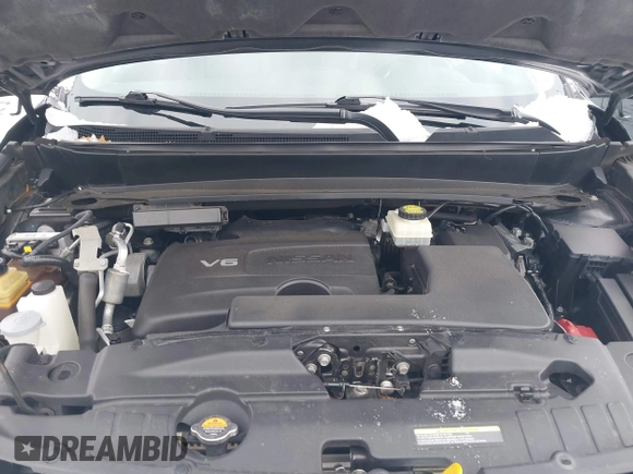 2019 Nissan Pathfinder SV z VIN 5N1DR2MM8KC612511, wystawiony jako IAAI lot #41623349 z przebiegiem 96 059 mil mil oraz . Historia ofert i sprzedaży dostępna na DreamBid. Obrazek 10.