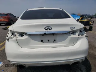 2018 Infiniti Q50 Luxe z VIN JN1EV7AP9JM363812, wystawiony jako Copart lot #59270605 z przebiegiem Nie podano mil oraz Szkoda całkowita • Salvage title. Historia ofert i sprzedaży dostępna na DreamBid. Obrazek 6.