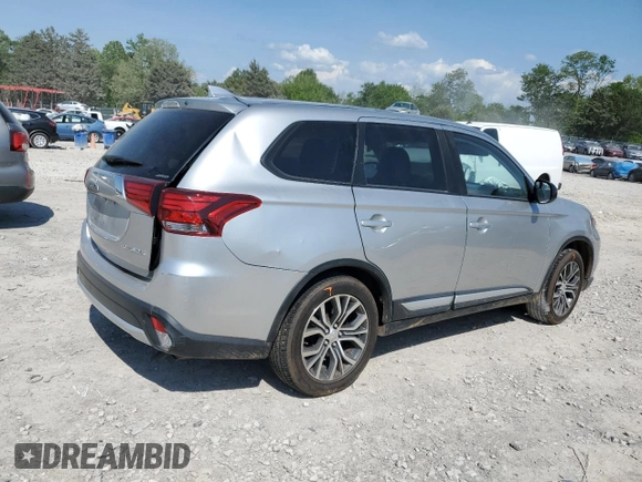 2018 Mitsubishi Outlander ES with VIN JA4AZ3A36JZ059615, listed as a Copart auction lot 54954485 with 107,626 mi miles and Salvage title. Bid and sale history available at DreamBid. Image 3.