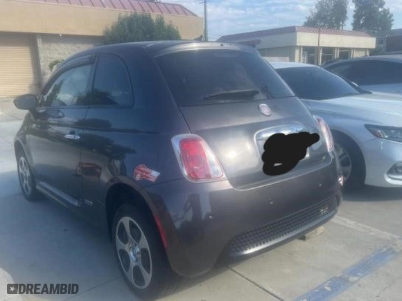 2014 FIAT 500e with VIN 3C3CFFGE1ET294720, listed as a Copart auction lot 74628494 with 106,360 mi miles and Clean Title. Bid and sale history available at carsss.com. Image 3.