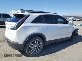 2023 Cadillac XT4 FWD Sport with VIN 1GYFZER44PF158670, listed as a Copart auction lot 46634135 with 22,393 mi miles and Salvage Title. Bid and sale history available at carsss.com. Image 3.