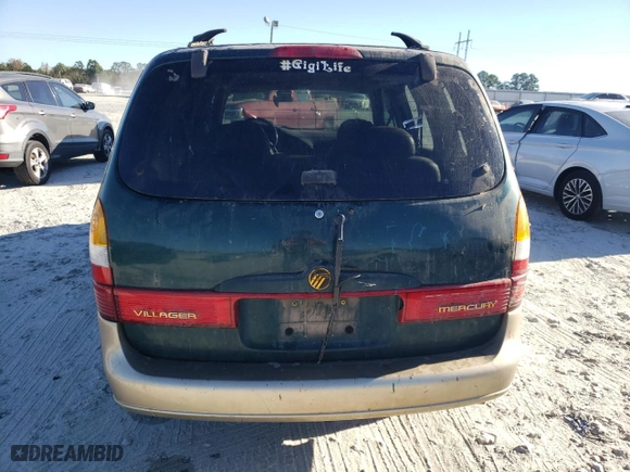 1999 Mercury Villager with VIN 4M2XV11T4XDJ15941, listed as a Copart auction lot 76309314 with 158,003 mi miles and Salvage Title. Bid and sale history available at carsss.com. Image 6.