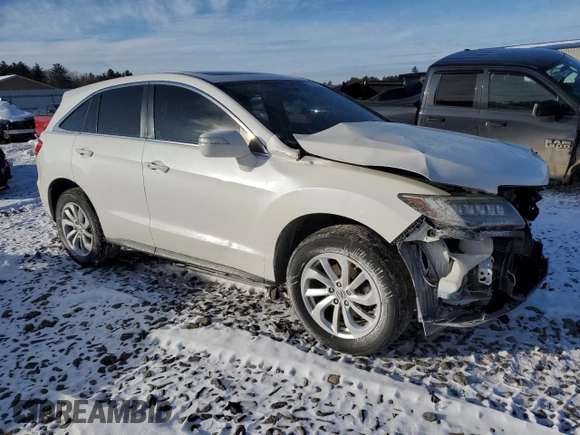 2017 Acura RDX w/Technology Pkg with VIN 5J8TB4H54HL003137, listed as a Copart auction lot 89089675 with 83,493 mi miles and Salvage Title. Bid and sale history available at carsss.com. Image 4.