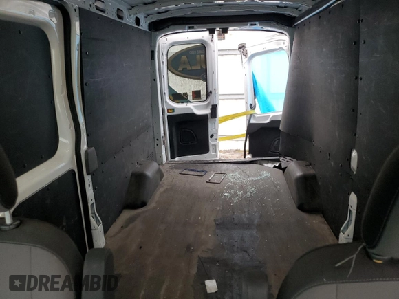 2021 Ford Transit Cargo with VIN 1FTBR2C83MKA48498, listed as a Copart auction lot 47932335 with 135,997 mi miles and Salvage title. Bid and sale history available at DreamBid. Image 10.