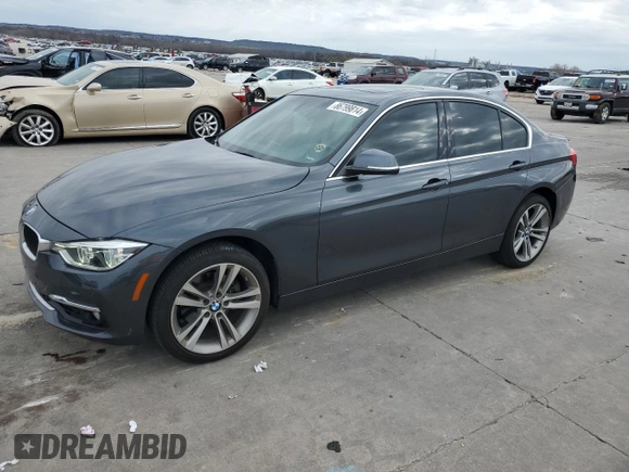 2017 BMW 3 Series 330i with VIN WBA8B9C38HK885925, listed as a Copart auction lot 86799814 with 71,095 mi miles and Salvage Title. Bid and sale history available at carsss.com. Image 1.