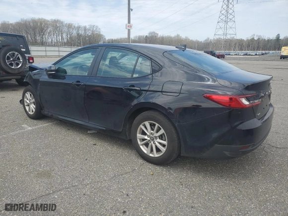 2025 Toyota Camry LE with VIN 4T1DAACK7SU017189, listed as a Copart auction lot 53103255 with 0 mi miles and Salvage Title. Bid and sale history available at carsss.com. Image 2.