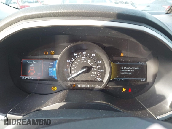 2019 Ford Edge SEL with VIN 2FMPK3J94KBC57523, listed as a IAAI auction lot 41601157 with 54,757 mi miles. Bid and sale history available at carsss.com. Image 7.