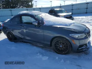 2017 BMW 2 Series M240i xDrive with VIN WBA2G3C3XHV986824, listed as a Copart auction lot 41474505 with 44,137 mi miles and Salvage Title. Bid and sale history available at carsss.com. Image 4.