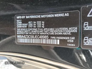 2018 BMW 4 Series 430i xDrive z VIN WBA4Z3C58JEC48985, wystawiony jako Copart lot #60398875 z przebiegiem 65 643 mil mil oraz Szkoda całkowita • Salvage title. Historia ofert i sprzedaży dostępna na DreamBid. Obrazek 12.