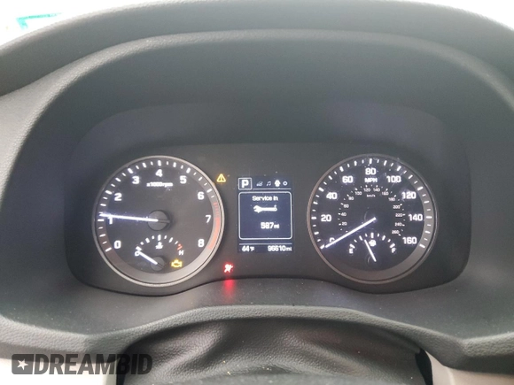 2017 Hyundai Tucson Value with VIN KM8J3CA25HU296615, listed as a Copart auction lot 43335455 with 96,610 mi miles and Salvage Title. Bid and sale history available at carsss.com. Image 9.