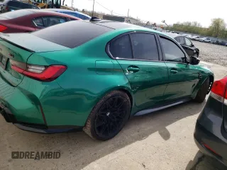 2021 BMW M3 Competition z VIN WBS33AY02MFL25551, wystawiony jako Copart lot #47571513 z przebiegiem Nie podano mil oraz . Historia ofert i sprzedaży dostępna na DreamBid. Obrazek 3.
