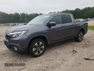 2017 Honda Ridgeline RTL-T with VIN 5FPYK3F65HB027242, listed as a Copart auction lot 62584355 with 43,165 mi miles and Salvage title. Bid and sale history available at DreamBid. Image 1.