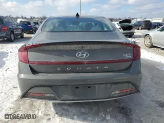 2023 Hyundai Sonata Hybrid Blue with VIN KMHL24JJ6PA059639, listed as a Copart auction lot 42406635 with 29,477 mi miles and Salvage Title. Bid and sale history available at carsss.com. Image 6.