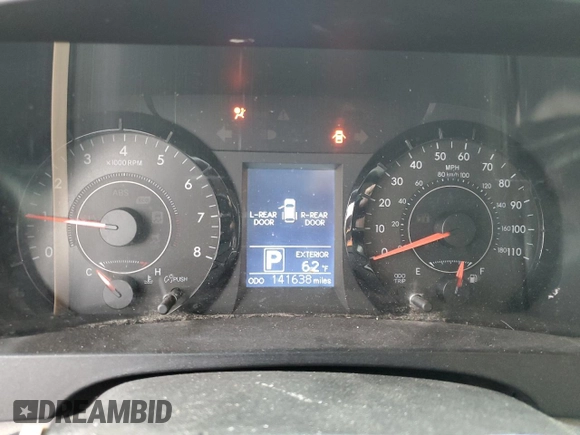 2017 Toyota Sienna LE with VIN 5TDJZ3DC0HS182825, listed as a Copart auction lot 47471655 with 141,638 mi miles and Salvage Title. Bid and sale history available at carsss.com. Image 9.