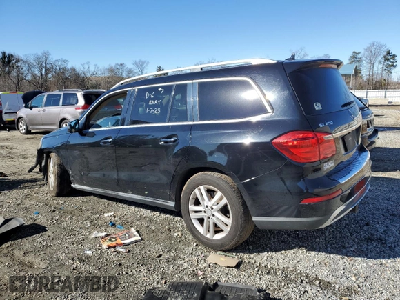 2016 Mercedes-Benz GL with VIN 4JGDF6EEXGA625268, listed as a Copart auction lot 88120055 with 170,630 mi miles and Salvage Title. Bid and sale history available at carsss.com. Image 2.