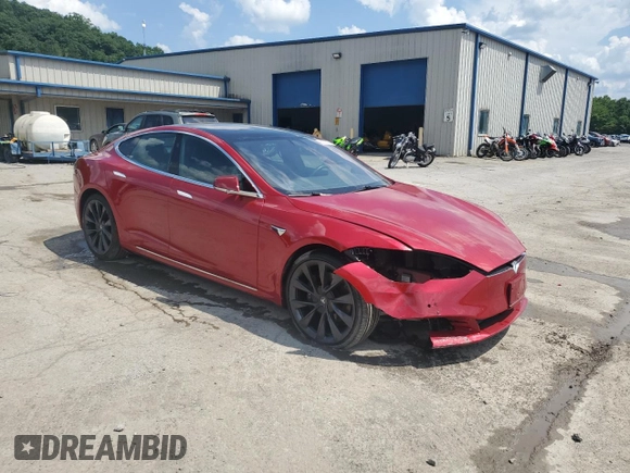 2020 Tesla Model S Long Range with VIN 5YJSA1E25LF412216, listed as a Copart auction lot 62078295 with 45,384 mi miles and Salvage title. Bid and sale history available at DreamBid. Image 4.