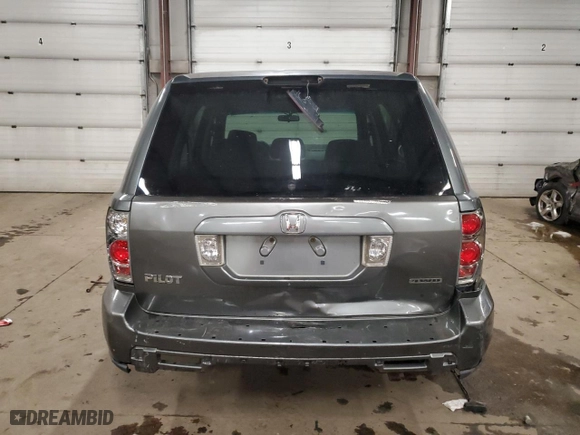 2007 Honda Pilot LX with VIN 2HKYF18177H522934, listed as a Copart auction lot 83069004 with 0 mi miles and Salvage Title. Bid and sale history available at carsss.com. Image 6.