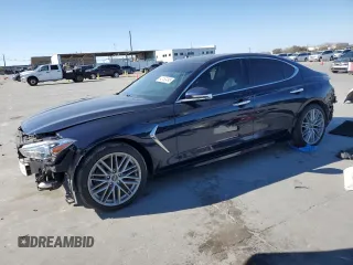 2020 Genesis G70 2.0T z VIN KMTG34LA5LU053373, wystawiony jako Copart lot #42152495 z przebiegiem 59 701 mil mil oraz Szkoda całkowita • Salvage title. Historia ofert i sprzedaży dostępna na DreamBid. Obrazek 1.