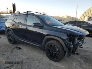 2020 GMC Terrain SLT with VIN 3GKALVEX6LL154352, listed as a Copart auction lot 80765504 with 52,449 mi miles and Salvage title. Bid and sale history available at DreamBid. Image 4.