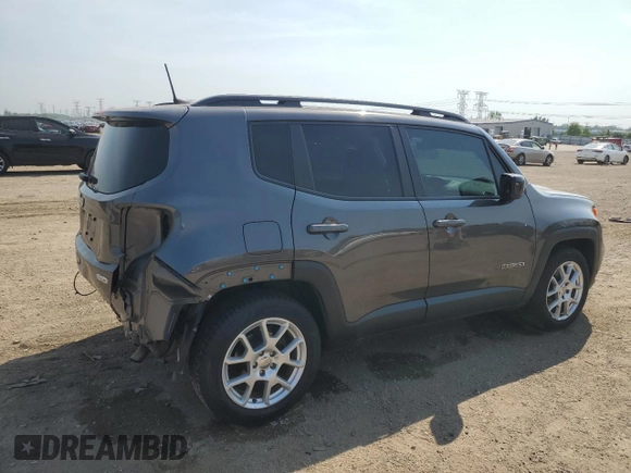 2019 Jeep Renegade Latitude with VIN ZACNJABB7KPK81926, listed as a Copart auction lot 60256765 with 41,904 mi miles and Salvage title. Bid and sale history available at DreamBid. Image 3.