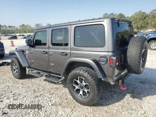 2021 Jeep Wrangler Unlimited Rubicon with VIN 1C4HJXFG6MW764208, listed as a Copart auction lot 49484545 with 47,345 mi miles and Salvage Title. Bid and sale history available at DreamBid. Image 2.