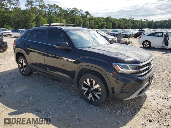 2022 Volkswagen Atlas SE with VIN 1V2LC2CA2NC210351, listed as a Copart auction lot 56193205 with 54,906 mi miles and Clean title. Bid and sale history available at DreamBid. Image 4.
