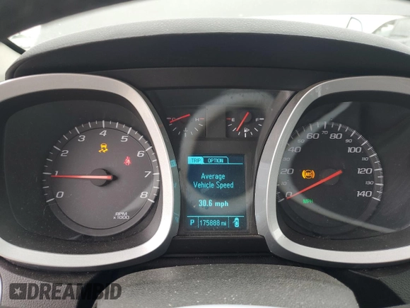 2015 Chevrolet Equinox LT with VIN 1GNALBEK7FZ102649, listed as a Copart auction lot 53687585 with 175,888 mi miles and Salvage Title. Bid and sale history available at carsss.com. Image 9.