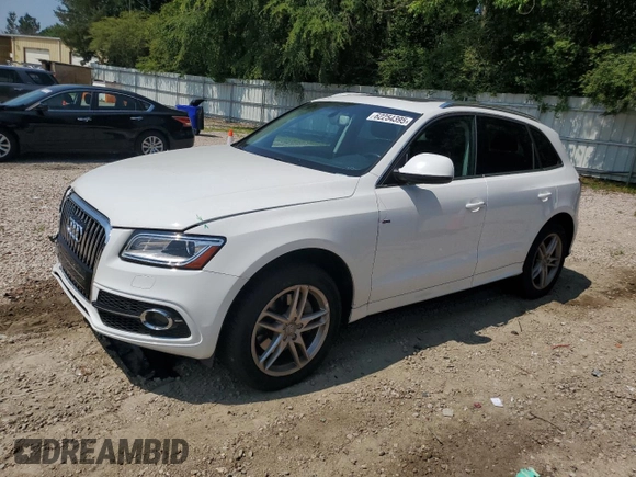 2014 Audi Q5 Premium Plus with VIN WA1DGAFP1EA087006, listed as a Copart auction lot 62254395 with 80,923 mi miles and Salvage title. Bid and sale history available at DreamBid. Image 1.