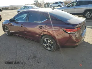 2020 Nissan Sentra SV with VIN 3N1AB8CV3LY278876, listed as a Copart auction lot 45994655 with 74,645 mi miles and Salvage Title. Bid and sale history available at carsss.com. Image 2.