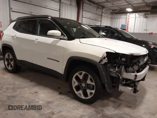 2017 Jeep Compass Limited z VIN 3C4NJDCB6HT631566, wystawiony jako IAAI lot #41847447 z przebiegiem 90 393 mil mil oraz . Historia ofert i sprzedaży dostępna na DreamBid. Obrazek 1.