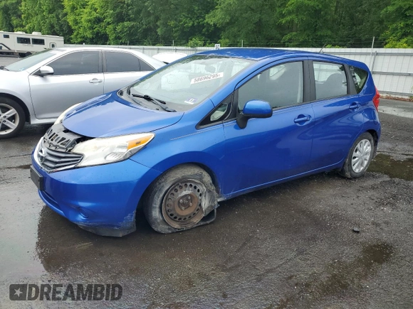2014 Nissan Note S Plus z VIN 3N1CE2CP1EL409396, wystawiony jako Copart lot #58696295 z przebiegiem 57 001 mil mil oraz Szkoda całkowita • Salvage title. Historia ofert i sprzedaży dostępna na DreamBid. Obrazek 1.