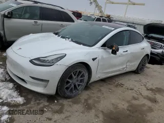2018 Tesla Model 3 Long Range Battery with VIN 5YJ3E1EB8JF131131, listed as a Copart auction lot 45170685 with 135,544 mi miles and Salvage Title. Bid and sale history available at DreamBid. Image 1.