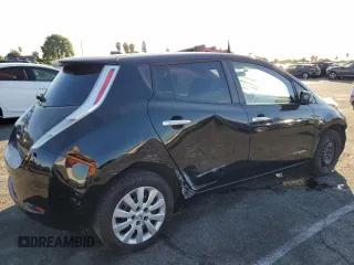 2015 Nissan LEAF SV with VIN 1N4AZ0CP8FC304841, listed as a Copart auction lot 75854863 with 58,077 mi miles. Bid and sale history available at carsss.com. Image 3.