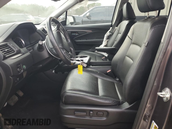 2017 Honda Ridgeline RTL-T with VIN 5FPYK2F61HB011324, listed as a Copart auction lot 42771285 with 78,742 mi miles and Salvage title. Bid and sale history available at DreamBid. Image 7.