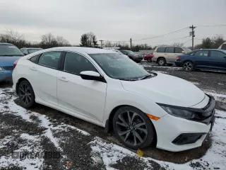 2020 Honda Civic Sedan Sport with VIN 2HGFC2F89LH506406, listed as a Copart auction lot 43236115 with 39,214 mi miles and Salvage Title. Bid and sale history available at carsss.com. Image 4.