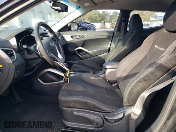 2012 Hyundai Veloster w/Red Int with VIN KMHTC6ADXCU063897, listed as a Copart auction lot 82100474 with 191,493 mi miles and Salvage title. Bid and sale history available at DreamBid. Image 7.