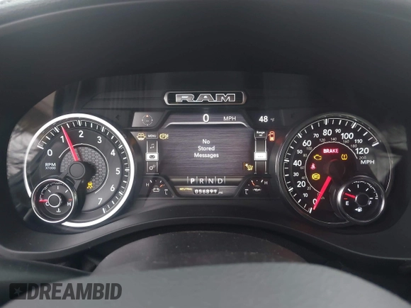 2021 Ram 1500 Laramie with VIN 1C6SRFJT6MN580803, listed as a IAAI auction lot 41207914 with 56,891 mi miles and . Bid and sale history available at DreamBid. Image 7.