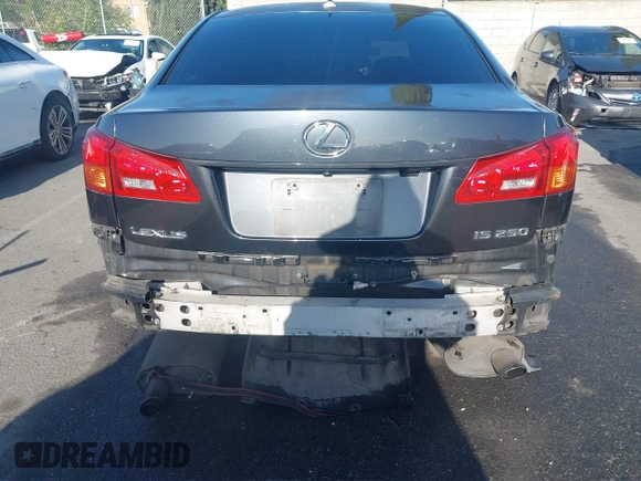 2008 Lexus IS 250 with VIN JTHBK262482059056, listed as a IAAI auction lot 41988302 with 203,953 mi miles. Bid and sale history available at carsss.com. Image 6.