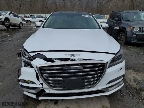 2018 Genesis G80 3.8L with VIN KMHGN4JE4JU253149, listed as a Copart auction lot 42993115 with 29,499 mi miles and Salvage Title. Bid and sale history available at carsss.com. Image 5.