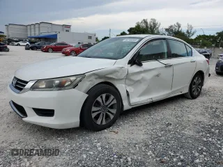 2013 Honda Accord LX z VIN 1HGCR2F31DA055171, wystawiony jako Copart lot #58766205 z przebiegiem 116 518 mil mil oraz Szkoda całkowita • Salvage title. Historia ofert i sprzedaży dostępna na DreamBid. Obrazek 1.