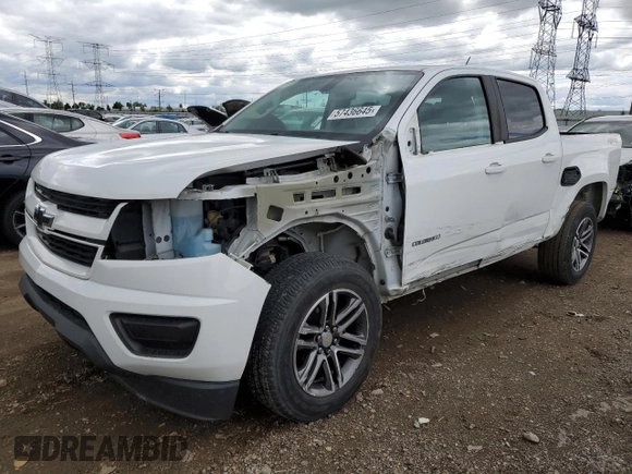 2020 Chevrolet Colorado 4WD Work Truck with VIN 1GCGTBEN7L1145864, listed as a Copart auction lot 57436645 with 111,994 mi miles and Salvage title. Bid and sale history available at DreamBid. Image 1.