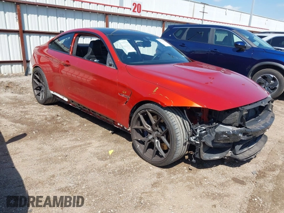 2015 BMW M4 with VIN WBS3R9C5XFK333441, listed as a IAAI auction lot 41774716 with 76,224 mi miles. Bid and sale history available at carsss.com. Image 1.